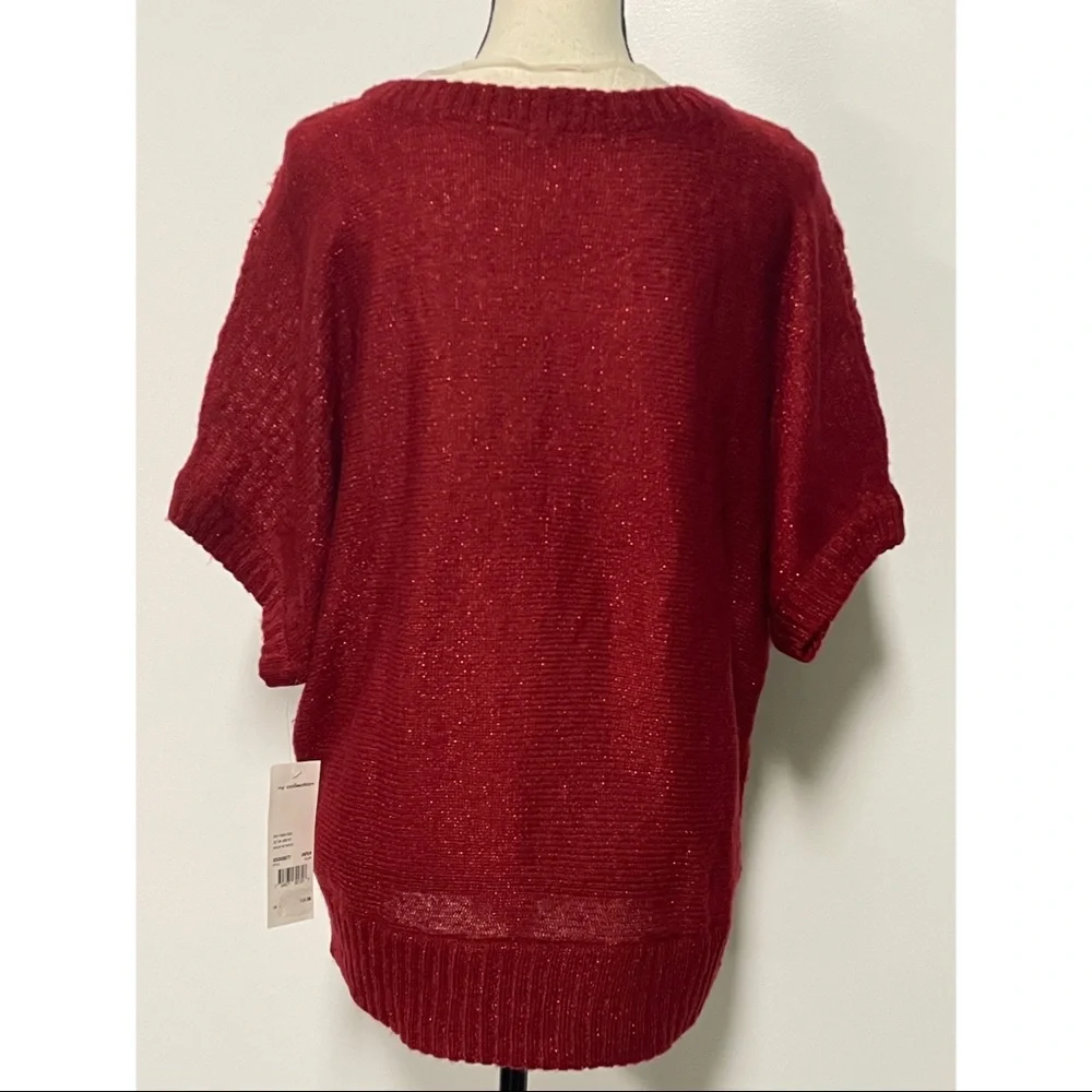 NWT NY Collection Red Sweater Size L - Picture 4 of 5